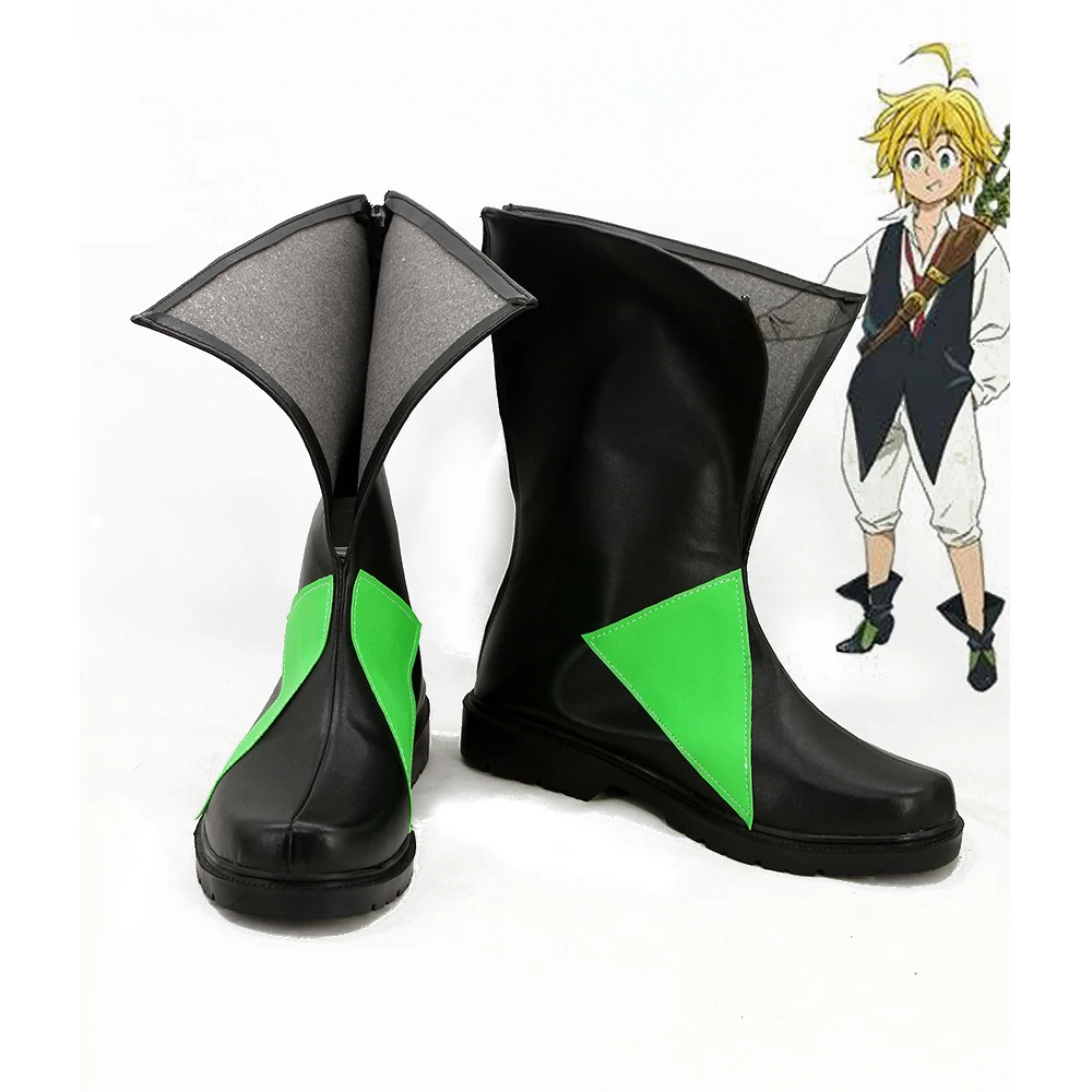 The Seven Deadly Sins Meliodas Cosplay Boots Shoes Custom Made for Adult Men Women | Тематическая одежда и униформа