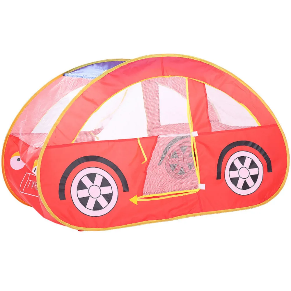 Складные дети играть красный автомобиль палатка в/открытый игрушечный дом мальчики девочки