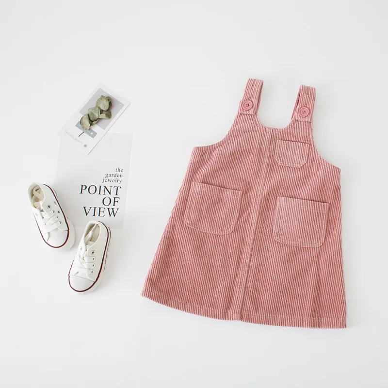 2018 Autumn&ampwinter Toddler Kids Girl Dress Corduroy Fashion Korean Children Princess Clothes | Детская одежда и обувь