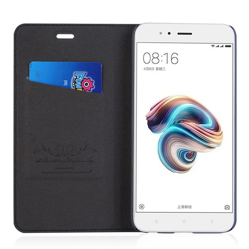 Hand Made For Xiaomi Redmi note 8 7 6 5 4x 5a Redmi 5 Plus K20 7 6a 6 Pro Y1 3s 4 pro 4a 5a Leather Case PU Flip Cover Card Slot