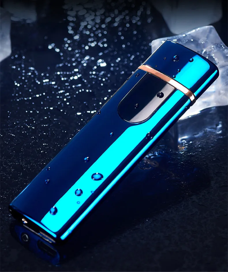 Jobon usb зарядка зажигалка ветрозащитный Ультра-тонкий электронный прикуриватель