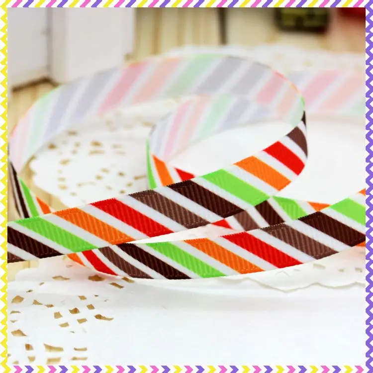 3/8 &quotБесплатная доставка Осенний головной убор с принтом шеврон лента для волос