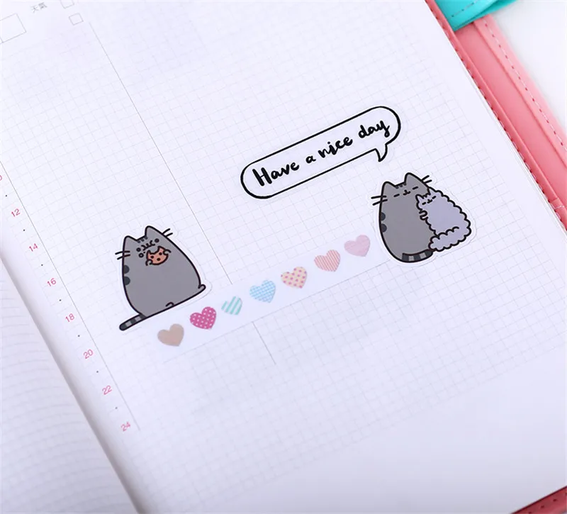 40 pcs fat cat expression homemade sticker for kid diy laptop waterproof skateboard moto phone car toy scrapbooking stickers free global shipping