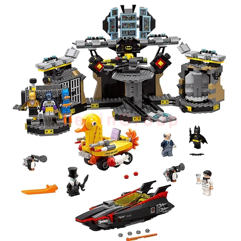 LP 07077 07044 07052 07060 Batcave Break in настоящий блок marvel LPed игрушки Бэтмен 70917 70909 76023 1037|Блочные