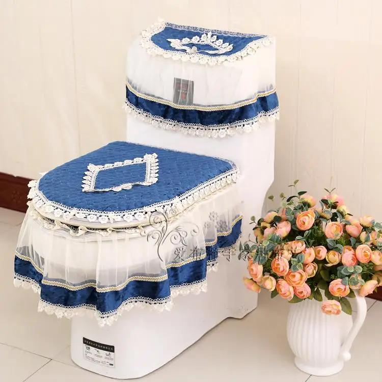 2016 кружевное санитарное украшение для ванной комнаты 3 шт./компл. сидячее сиденье