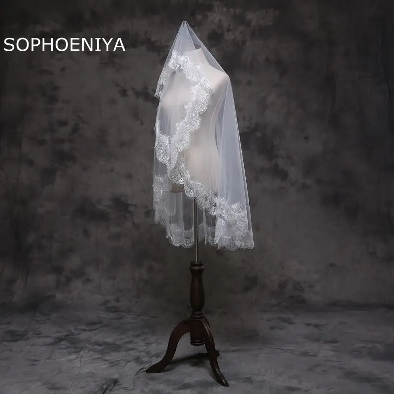 Винтажная свадебная вуаль цвета слоновой кости 2021 дешевые свадебные аксессуары