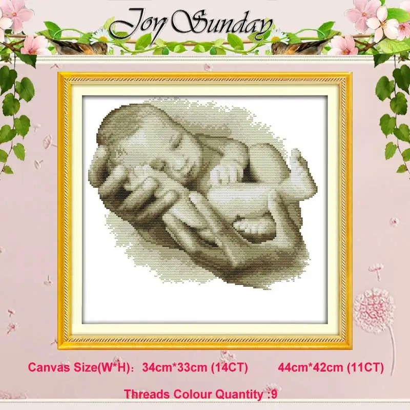 The treasure on hand Angel baby girl Lover Счетный Набор для вышивки крестом 11CT 14CT Набор для вышивки крестиком оптом Набор для вышивания крестиком для рукоделия - Цвет: The treasure on hand