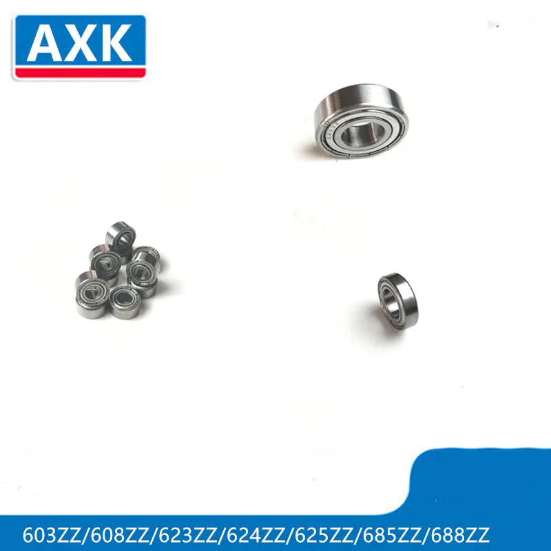 AXK 10 шт. несколько мм Диаметр глубокий паз 603ZZ/608ZZ/623ZZ/624ZZ/625ZZ/685ZZ/688ZZ шариковый