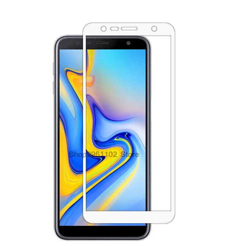 Полное покрытие для samsung j6 plus 2018 защита экрана закаленное стекло galaxy j62018 j6plus 6j