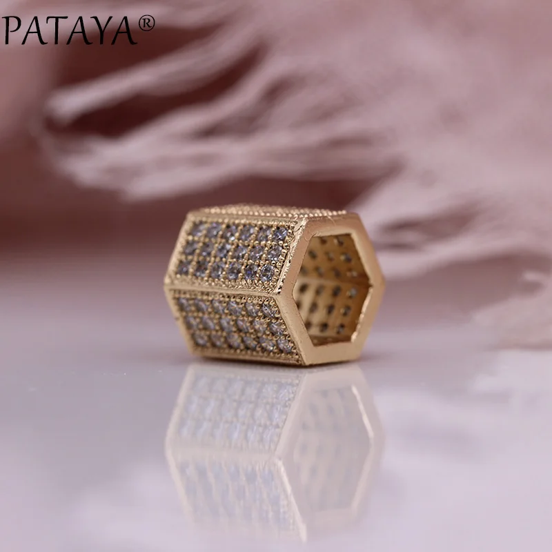 Женская Шестигранная подвеска PATAYA роскошное ожерелье с квадратным столбом и