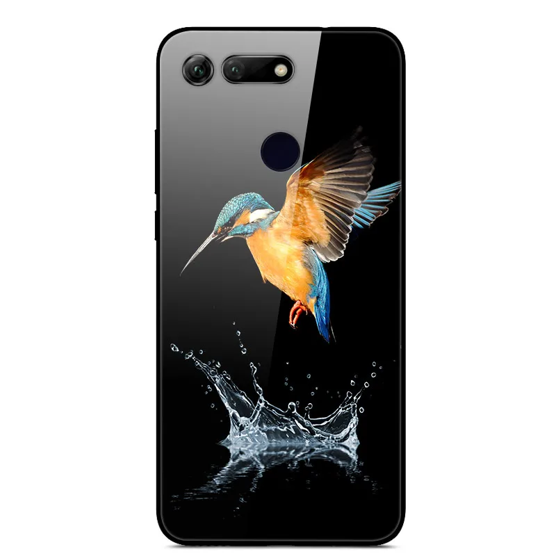 6 Жесткий чехол для huawei Honor View 20 V20, чехол из закаленного стекла, силиконовый бампер, чехол для телефона Honor View 20, View 20 V 20, Coque - Цвет: 6