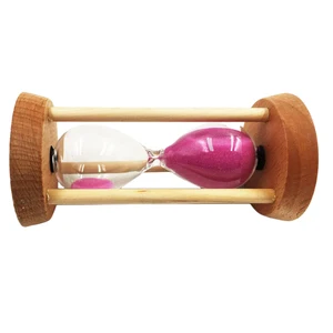 Песочные часы в деревянной рамке, 10 минут, песочные часы с розовым песком, домашний декор, отличные аксессуары для приготовления пищи, чтения