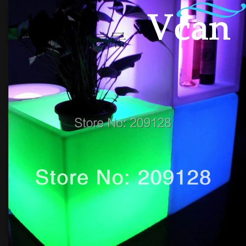Rechargeable battery rgb control with remote or swtich waterproof ip67 LED Garden Pot   V V-E005