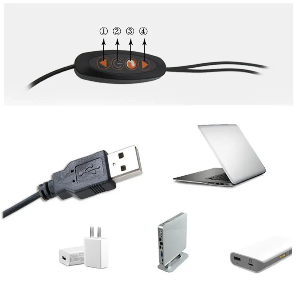 Креативная настольная лампа 2 в 1 с зажимом дизайн USB регулируемая холодная белая