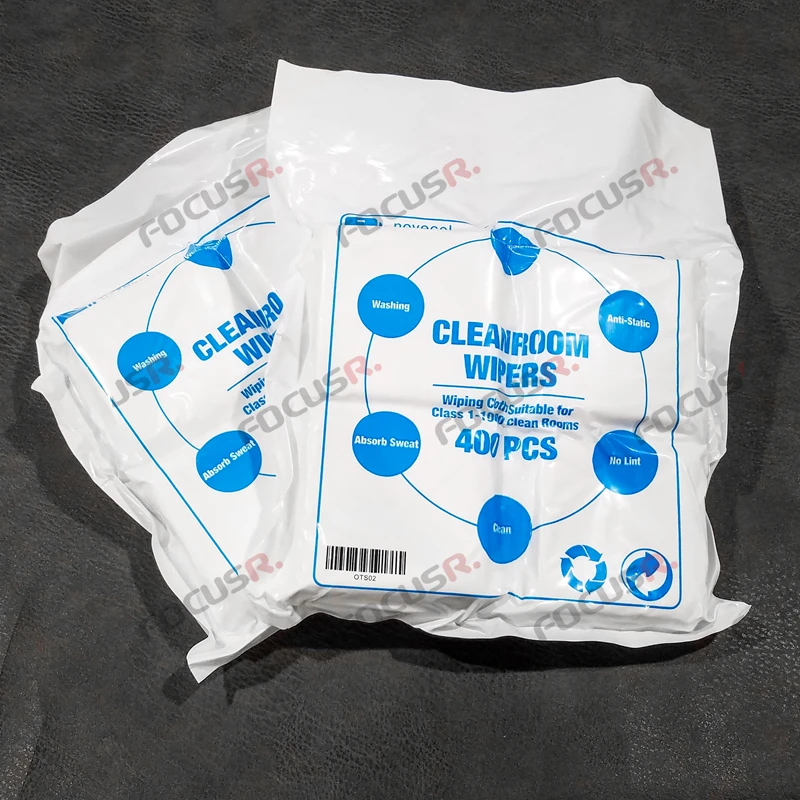 400PCS Anti-Static Microfiber Dusting Clean Cloth Cleanroom Wiper For LCD Screen Laminating Mobile Phone Repair Tool Sets