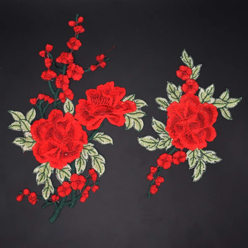 2 шт./компл. DIY одежда бюст платье патчи цветок цветочный воротник пришить на патч