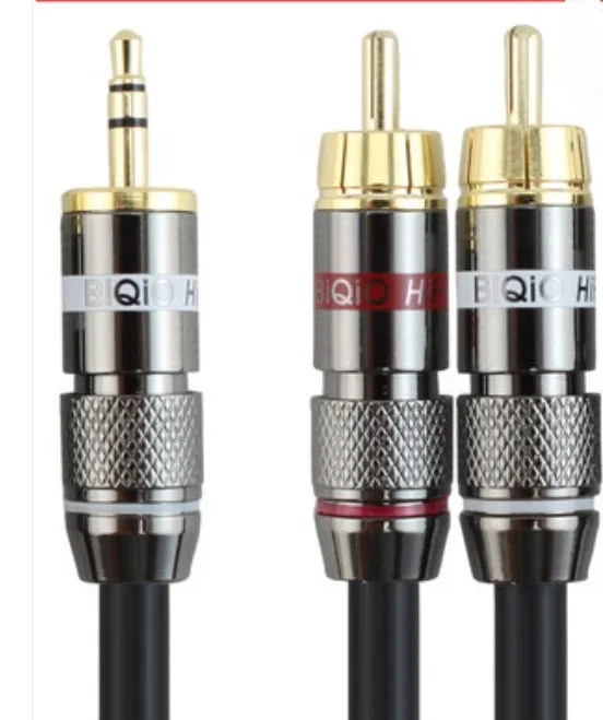 1 шт. RCA кабель с 2rca на 3 5 мм аудиокабель rca разъемом Папа папа aux для усилителя