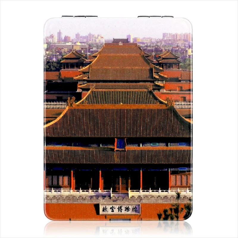 Gu Gong Косметическое зеркало для макияжа, подставка для зеркала заднего вида для настольного ванной комнаты, спальни, для путешествий, инструменты, круглое зеркало в китайском стиле - Цвет: Gu Gong
