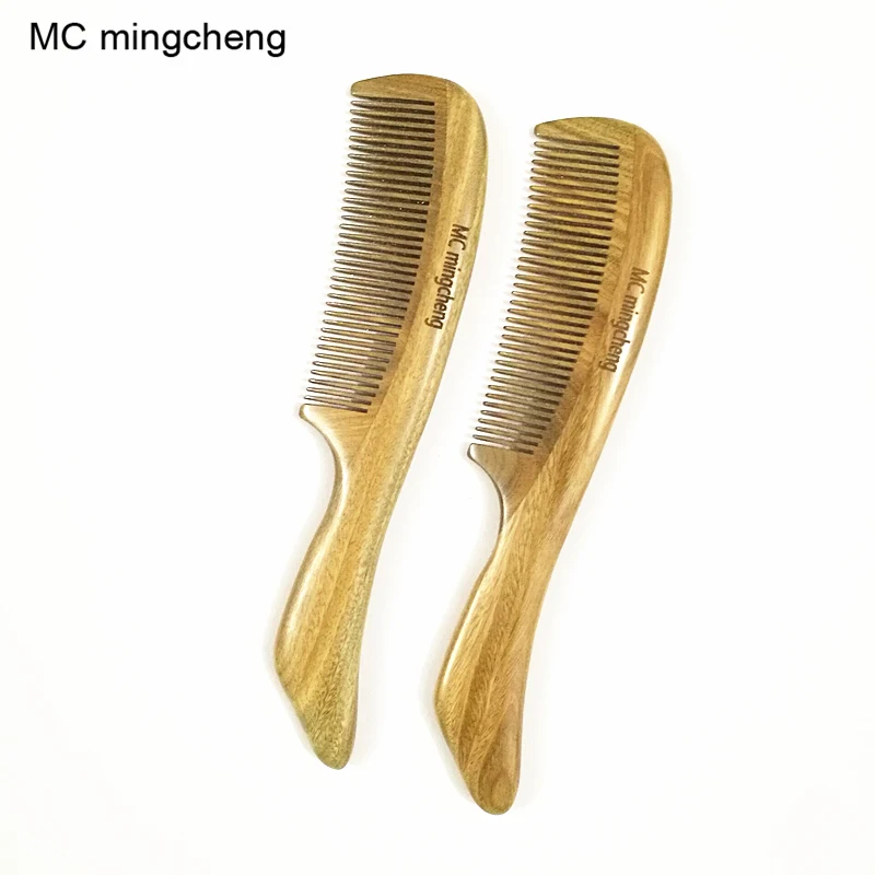 

MC брендовая ручка для здоровья деревянная расческа сандаловая деревянная щетка для волос Антистатическая щетка для волос с усами Парикмах...