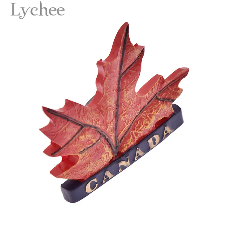 Магнит на холодильник Lychee Канадский кленовый лист из смолы магнитные наклейки