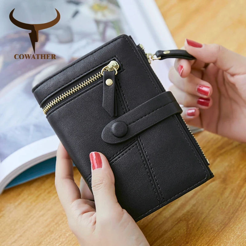 COWATHER Advanced PU leather women wallets 2021 new design high quality lady wallet fashion good puse X915 free shipping | Багаж и сумки