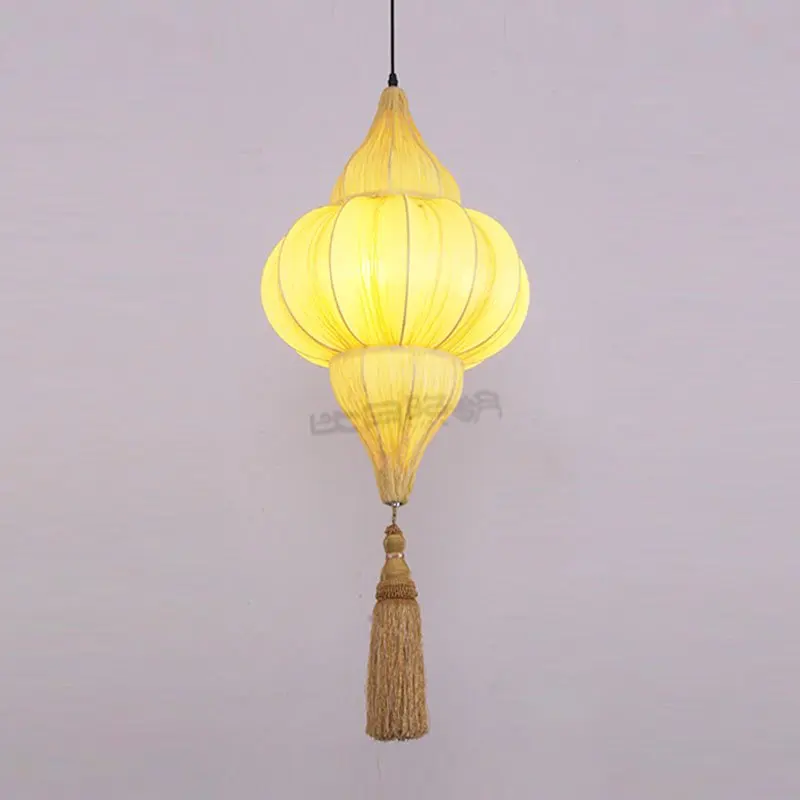 Тканевые подвесные светильники в китайском стиле для спальни традиционная