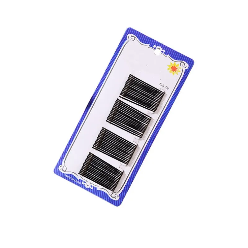 60 шт. черные невидимые заколки для волос волнистые прямые популярная простая