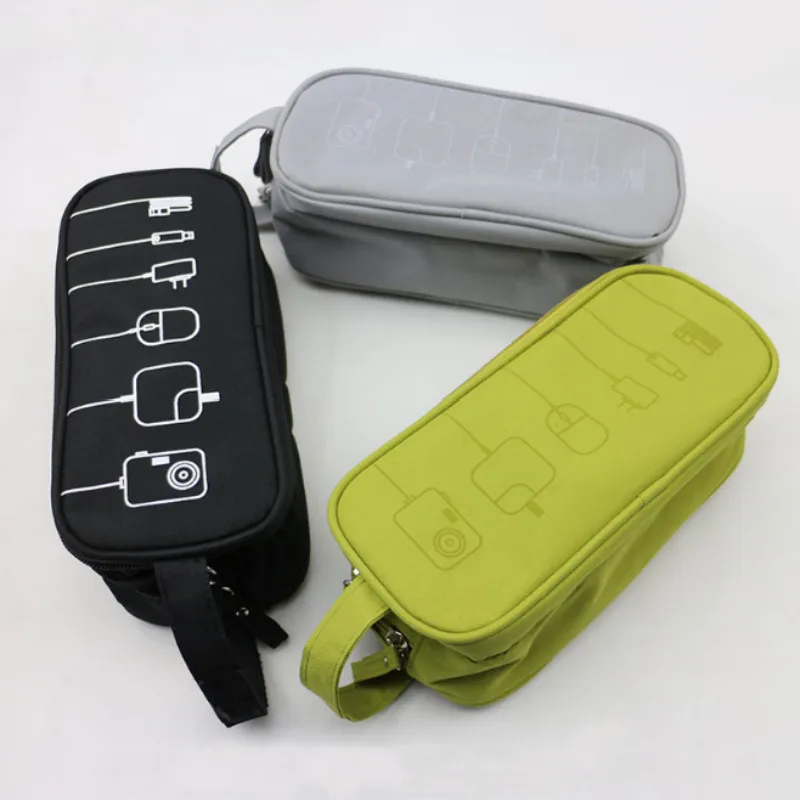 Многофункциональная деловая дорожная сумка для USB кабеля хранения электроники