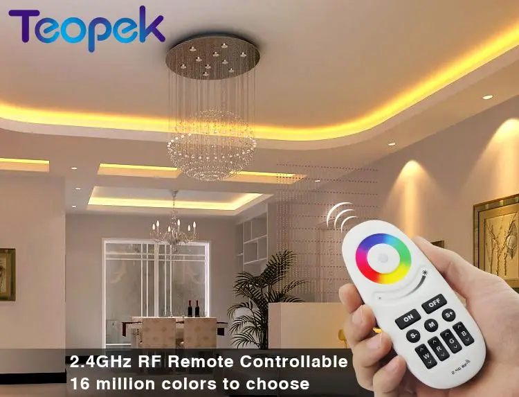 Контроллер Mi.light FUT028 2 4G RGBW В постоянного тока беспроводной сенсорный цветной