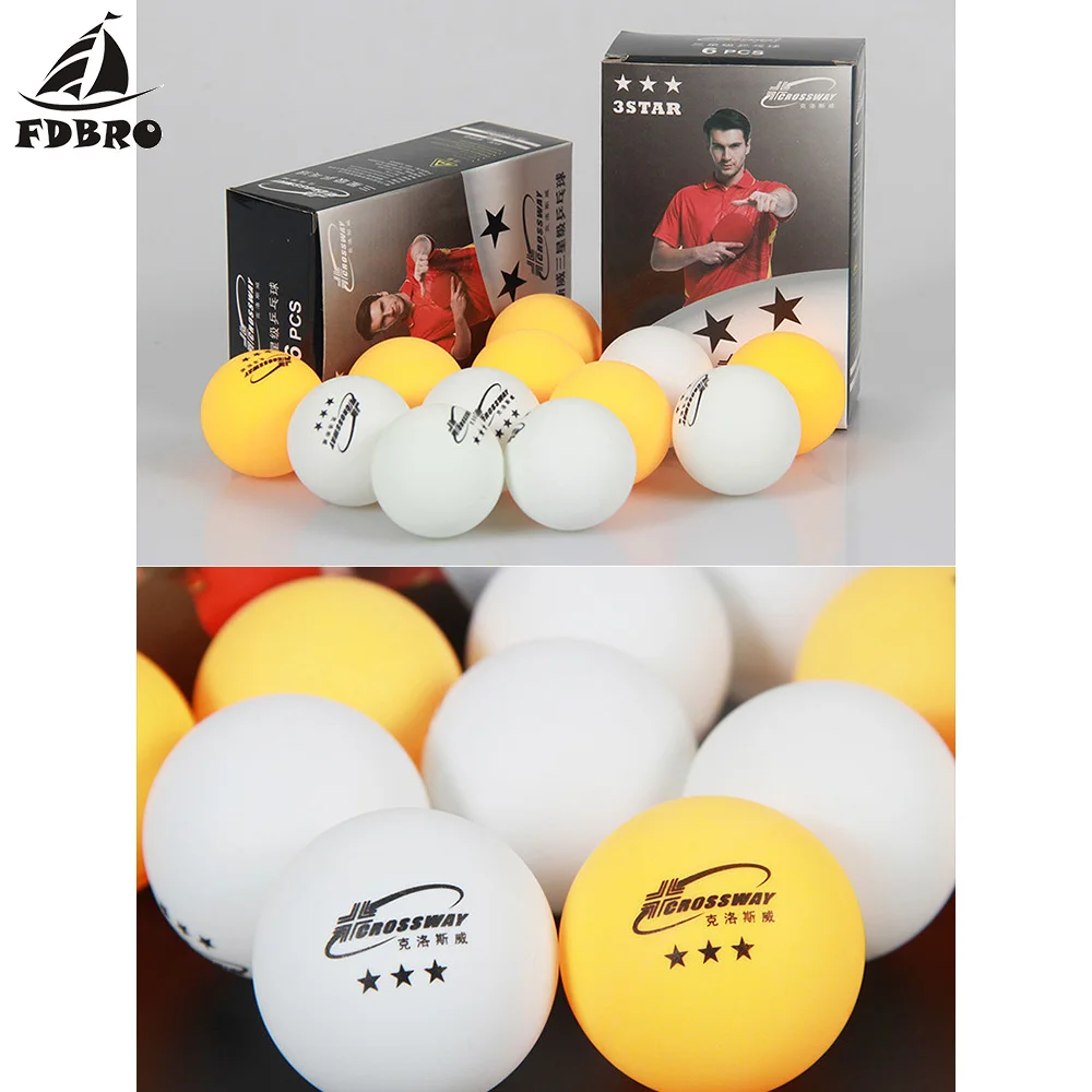 FDBRO Профессиональный мяч для настольного тенниса трехзвездочный уровень Пинг