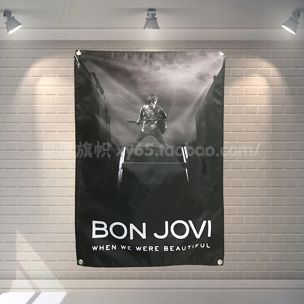 BON JOVI Pop Band знак ткань флаг плакат баннеры четыре отверстия Висячие картины