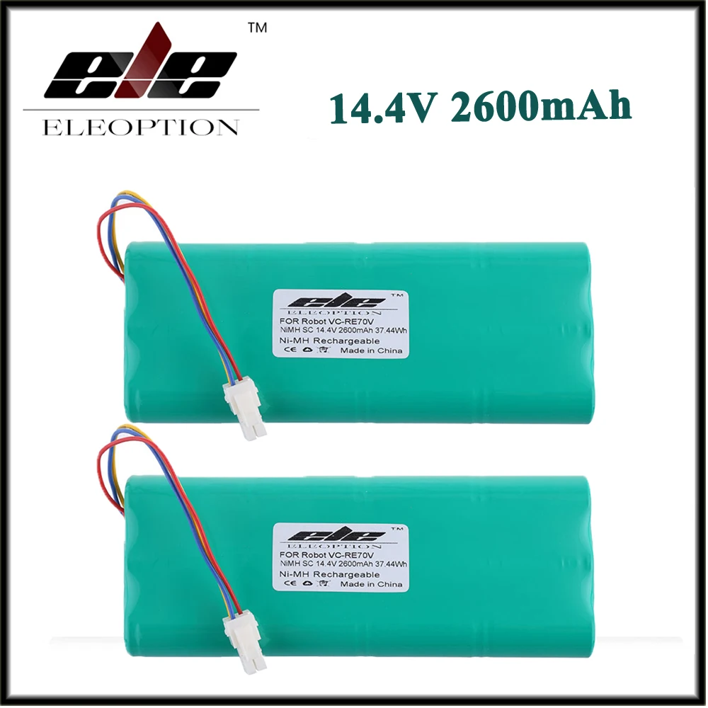 

2x 2600mAh 14.4V Ni-MH Battery For SAMSUNG VC-RE70V, DJ96-0083C, SR9630, VC-RA50VB, VC-RA52V, VC-RA84V, VC-RE72V, VC-RL50V