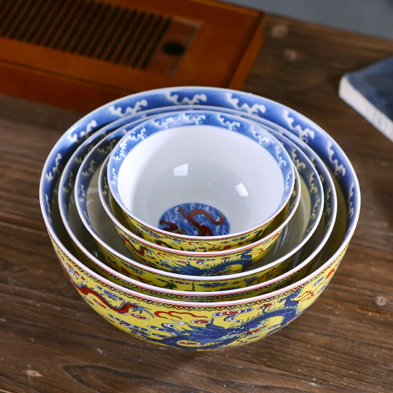 6 дюймов Цзиндэчжэнь керамическая костяная китайская посуда винтажная чаша с