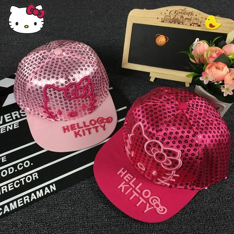 Hello kitty детские шапки спортивная бейсболка Desig с письмо вышивка регулируемая дети