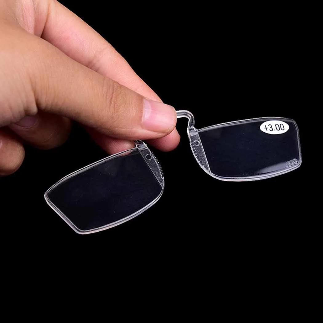 Унисекс новые женские и мужские портативные мини очки с небольшим зажимом для