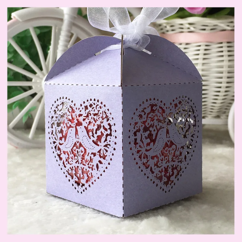 50 шт./лот &quotмалыш птица&quot Свадебные сувениры мини мешки для пирожных свадебные