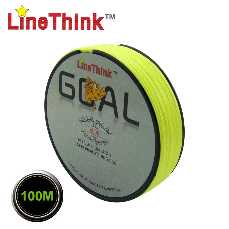 Фото 100 м Фирменная японская плетеная многонитевая рыболовная леска LineThink GOAL 100% PE 4X, рыболовная леска, бесплатная доставка №2
