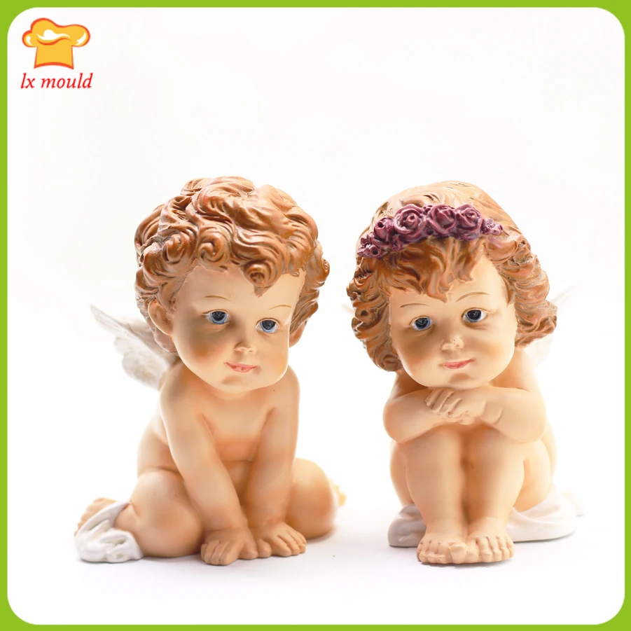 

2019 new Silicone soap molds, festive wedding mold cake decoration angel doll