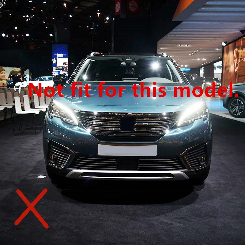 Для peugeot 5008 GT передняя решетка из нержавеющей стали декоративная решетка полосы отделка 26 шт./компл. аксессуары для стайлинга автомобилей