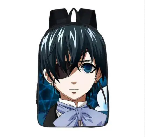 Японского аниме Black Butler рюкзак детей школьные сумки мультфильм подросток рюкзаки