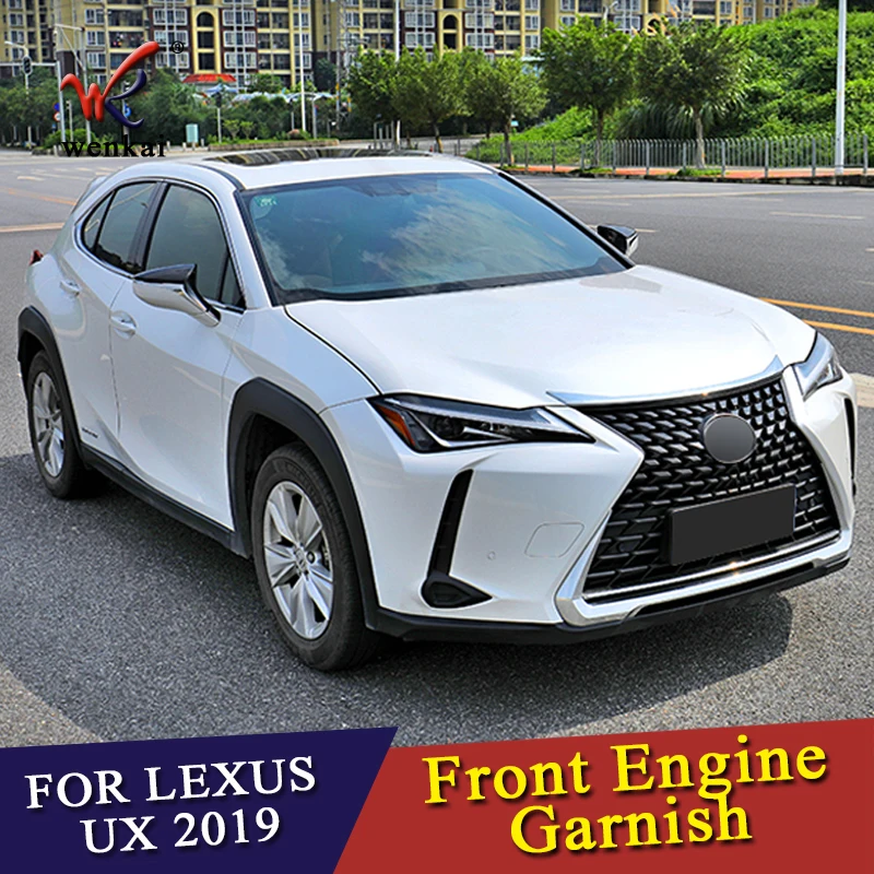 Хромированная передняя решетка бампера крышка двигателя планки для 19 Lexus UX UX200