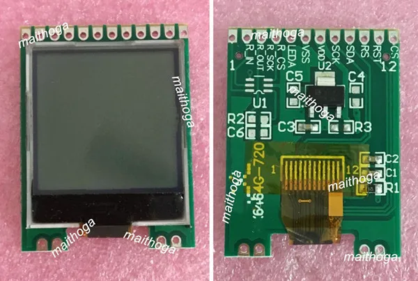 12PIN SPI COG 6464 LCD LCM модуль экрана дисплея ST7567 Привод IC белый фон черное слово|module
