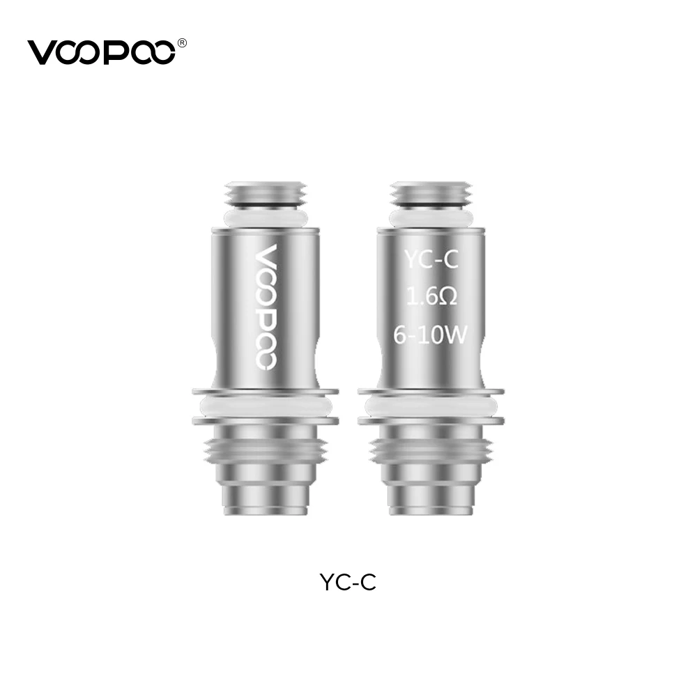 5 шт./упак. VOOPOO Finic катушки YC R1 0.6ohm R2 1.2ohm C 1.6ohm Fit Voopoo FINIC 16 AIO 20 Kit электронная