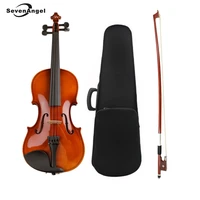 high quality violin fiddle stringed instrument musical toy for kids beginners violino basswood body steel string arbor bow rosin