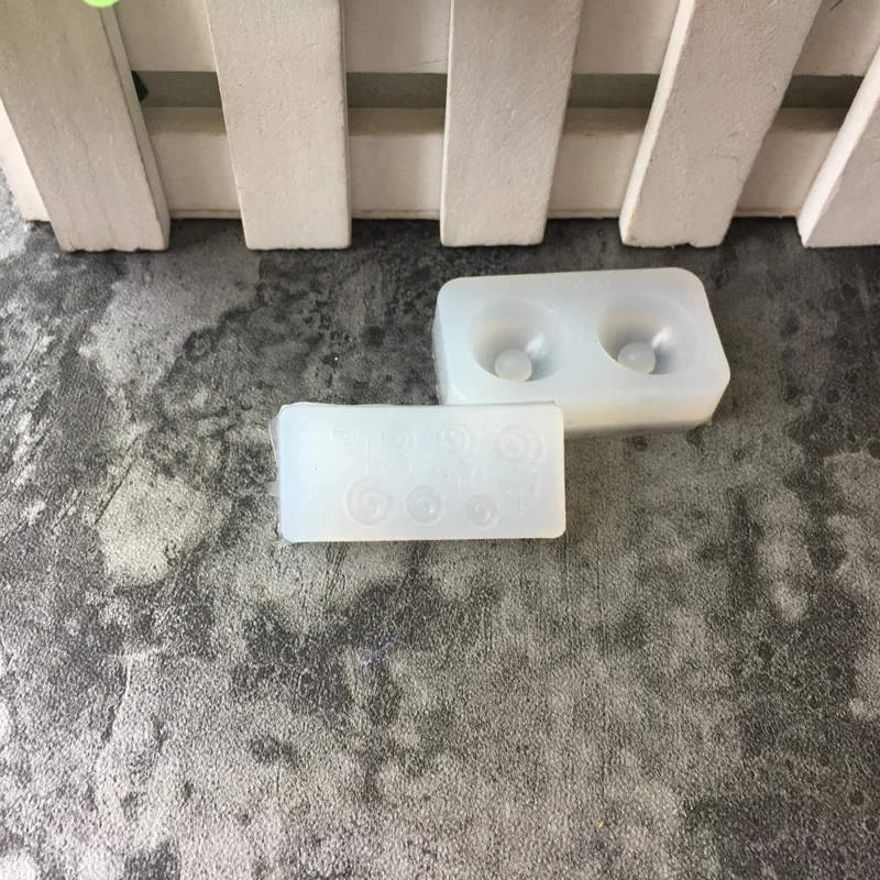 Новая прозрачная прямоугольная силиконовая форма бусины мяч и леденец DIY из