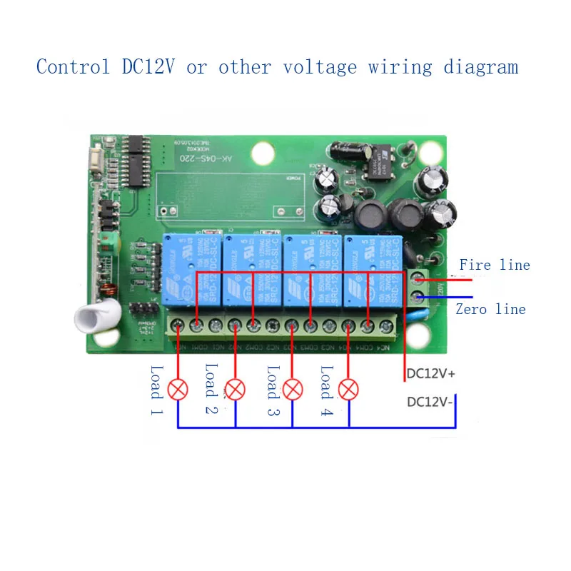 AC85v ~ 250V 110V 220V 230V 4CH RF беспроводной пульт дистанционного управления релейный