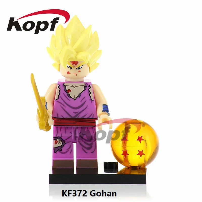 KF372 Without Box Одиночная строительных блоков Dragon Ball Z Majin Boo Android 16 Dyspo Kaio Shin Goku Ssj Xeno фигурки Детские модельные игрушки KF497 - Color: KF372 Without Box