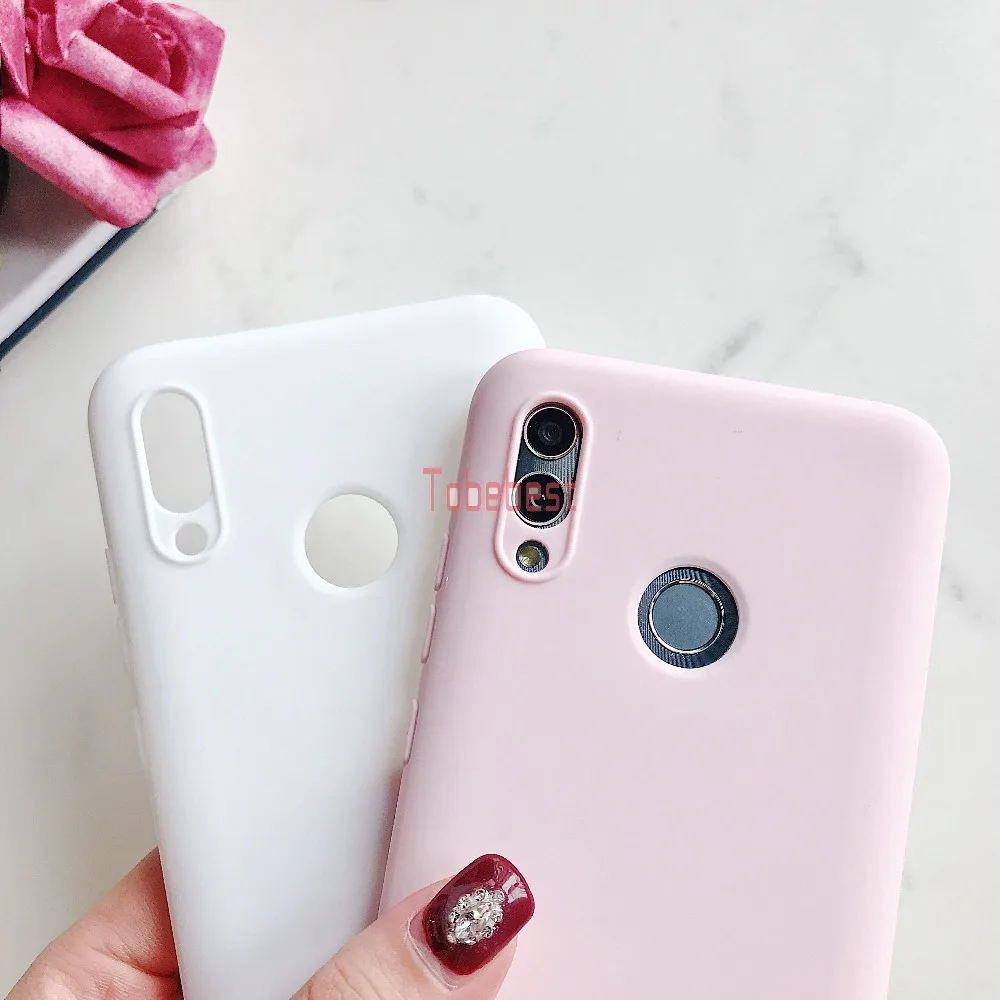 Huawei P Smart 2019 Case Candy Colorful Matte TPU Phone for Silicone Coque Honor 10 Lite Cover |
