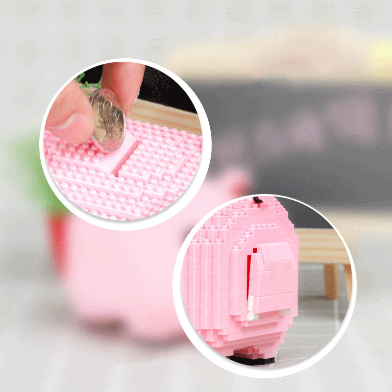 Копилка для свиньи розовая копилка денег 3D модель 16117 шт. DIY алмазные мини