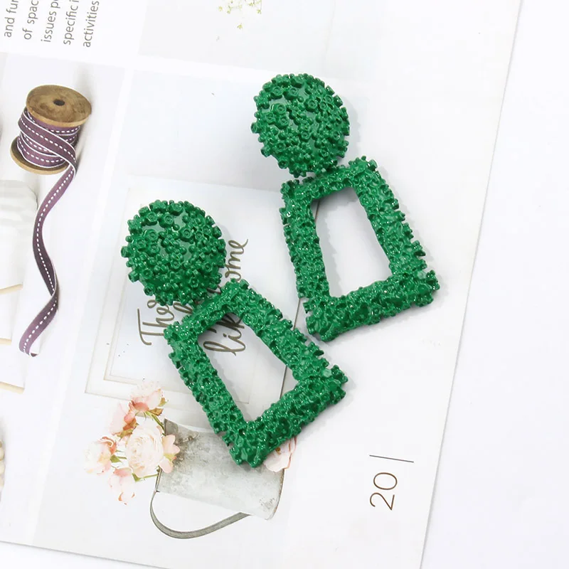 Большие Винтажные серьги для женщин золотые/Серебристые геометрические